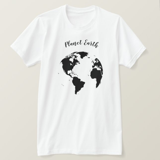 T-Shirt Unisexe Planète Terre (Design devant)