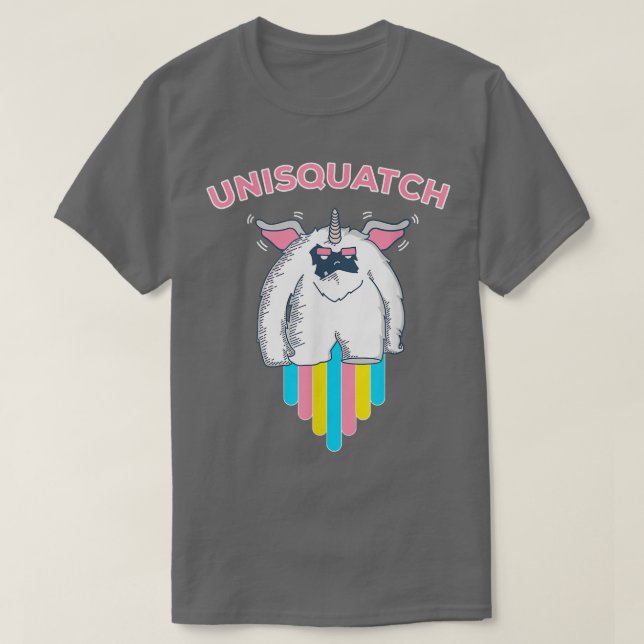 T-shirt Unisquatch Unicorn Sasquatch T  (Design devant)