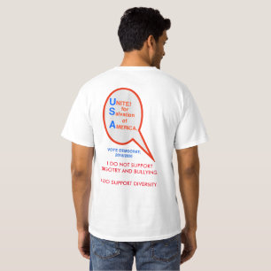 T-SHIRT UNISSEZ CONTRE L'ATOUT LE VOTE DÉMOCRATE DE