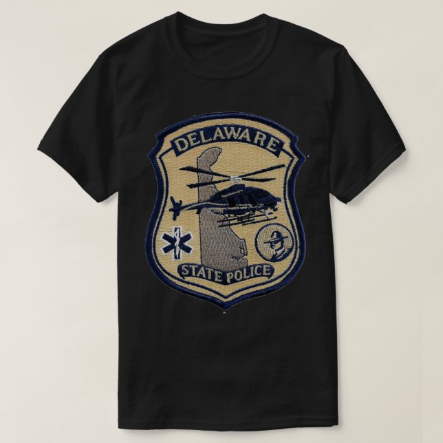 T-shirt Unité aérienne de la police de l'État du Delaware (Design devant)