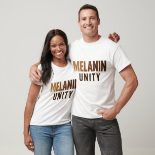 T-shirt Unité de la mélanine – Teintes de force qui dégoul