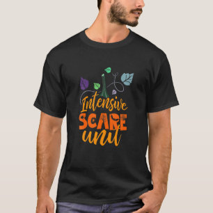 T-shirt Unité de soins intensifs Vibes d'Halloween ICU Inf