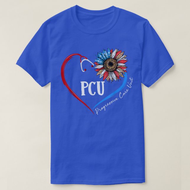 T-shirt Unité de soins progressifs PCU Tournesol Stethosco (Design devant)