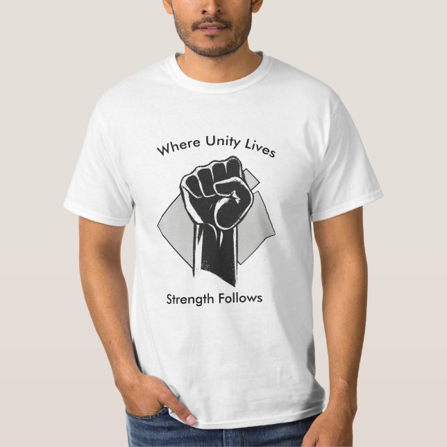 T-shirt Unité et force Inspirante (Devant)