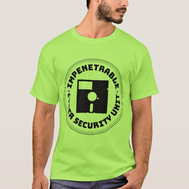 T-shirt Unité impénétrable officielle de sécurité de Cyber (Devant)