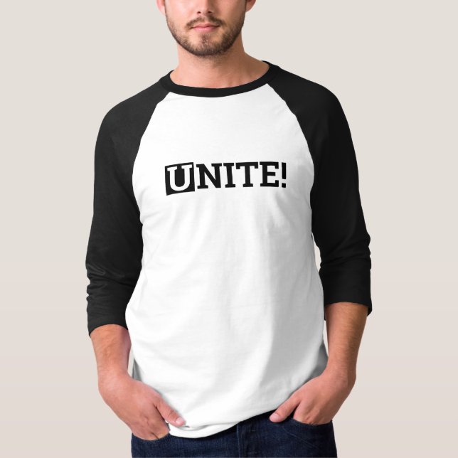 T-shirt UNITE ! Police de caractères unique (Devant)