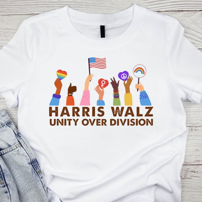 T-shirt Unité sur la division Harris Walz (Créateur téléchargé)