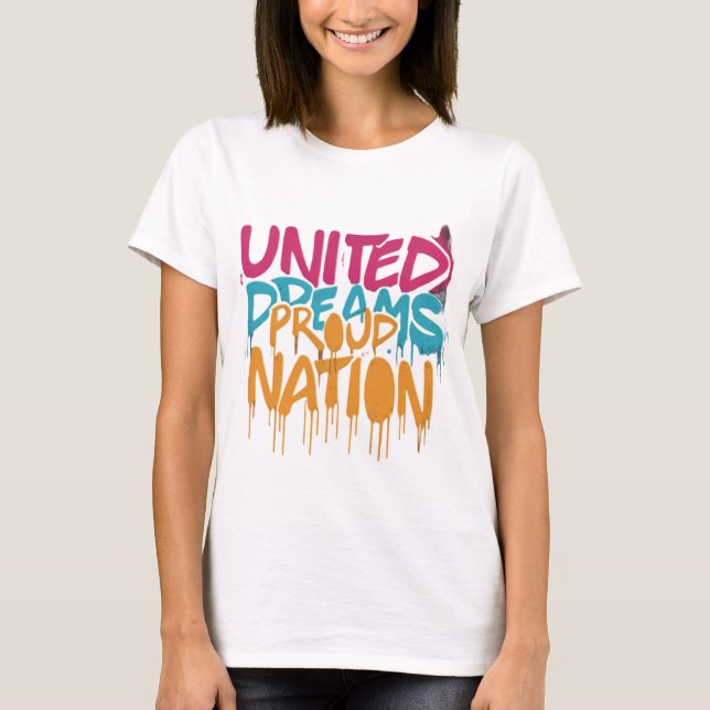 T-shirt United Dreams Proud Nation (Devant)