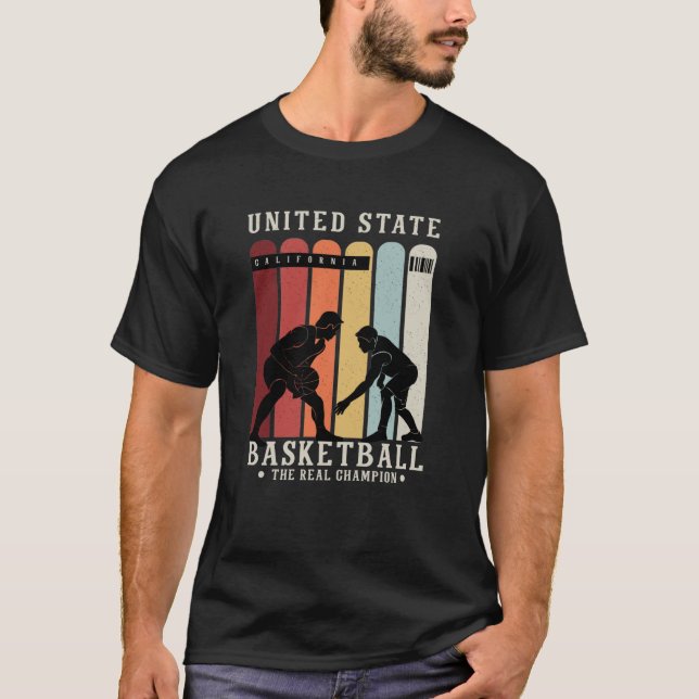 T-shirt United State Basketball le vrai champion (Devant)