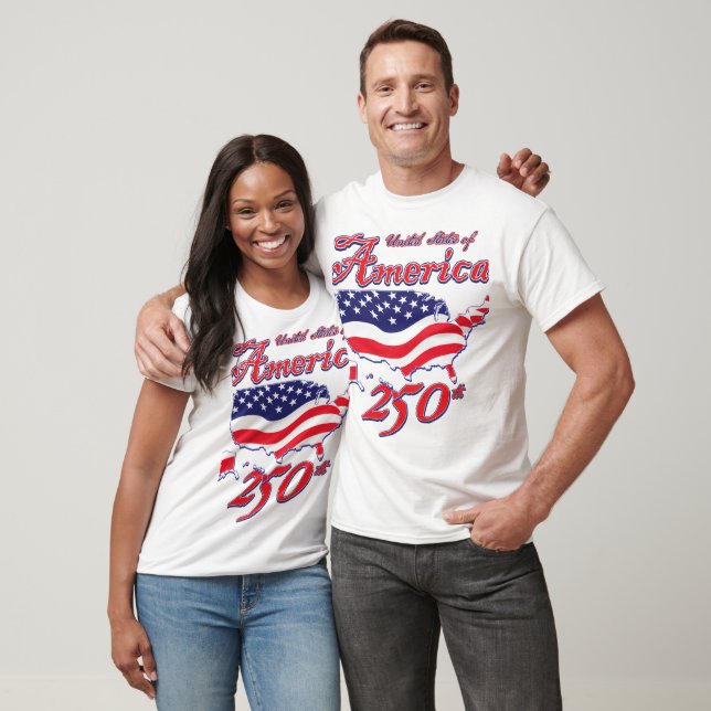 T-shirt United States of America 250 (Unisexe)
