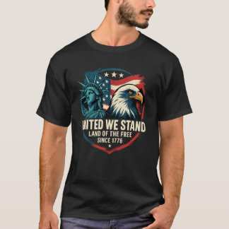 T-shirt United We Stand - Patriotic USA 1776 Eagle