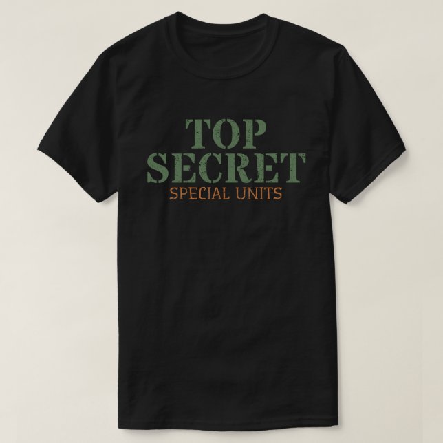 T-shirt Unités spéciales top secret (Design devant)