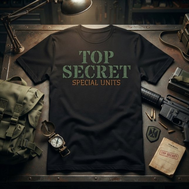 T-shirt Unités spéciales top secret (Créateur téléchargé)