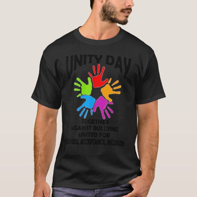 T-shirt Unity Day Orange  Be Kind Anti Bullying Kindness (Devant)
