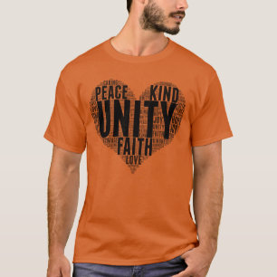 T-shirt Unity Wordcloud Be Kind Stop Bulling Unity Day