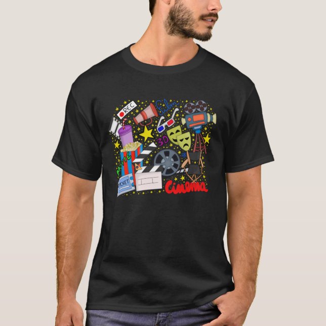 T-shirt Univers de cinéma pour Cinephiles (Devant)