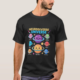 T-shirt Univers de la sensibilisation à l'autisme neurodiv