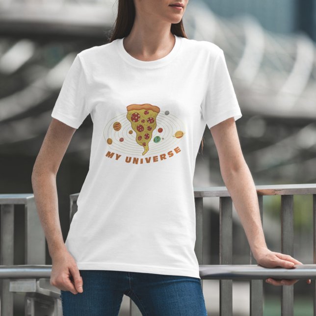 T-shirt Univers drôle de pizza (Créateur téléchargé)