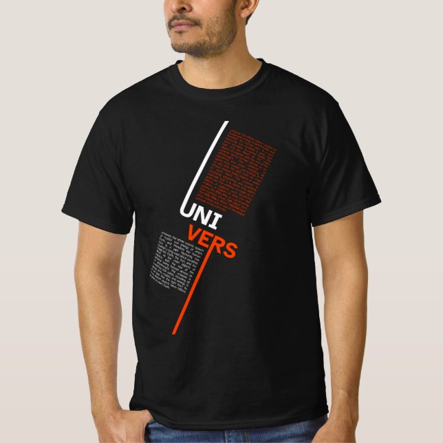 T-shirt Univers moderne (Devant)