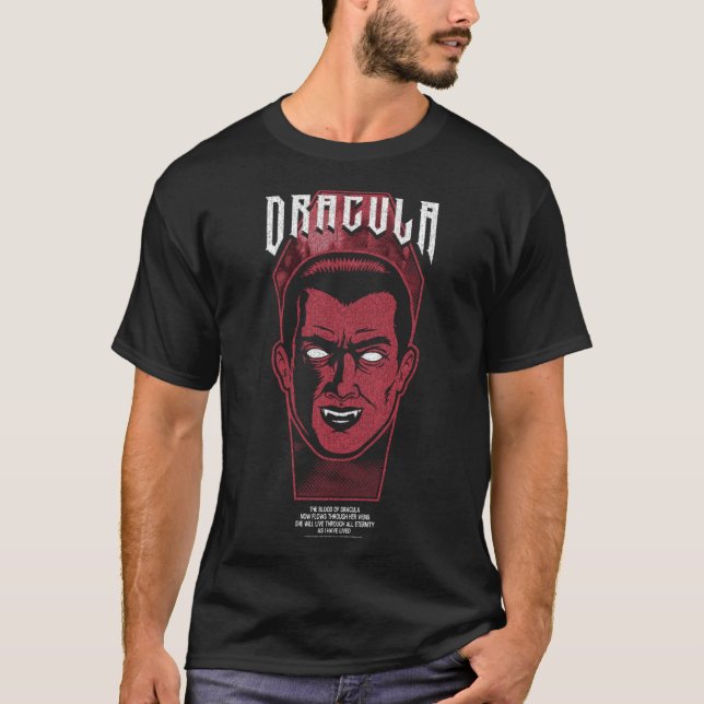 T-shirt Universal Monsters Artist Series Dracula Retro Por (Devant)