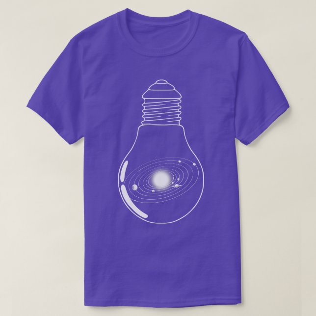 T-shirt Universe dans une ampoule par Tobe Fonseca (Design devant)
