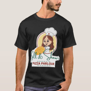 T-shirt Université _amp_ Shaw_s Parlante de pizza