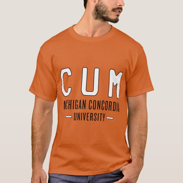 T-shirt Université Concordia Michigan (Devant)