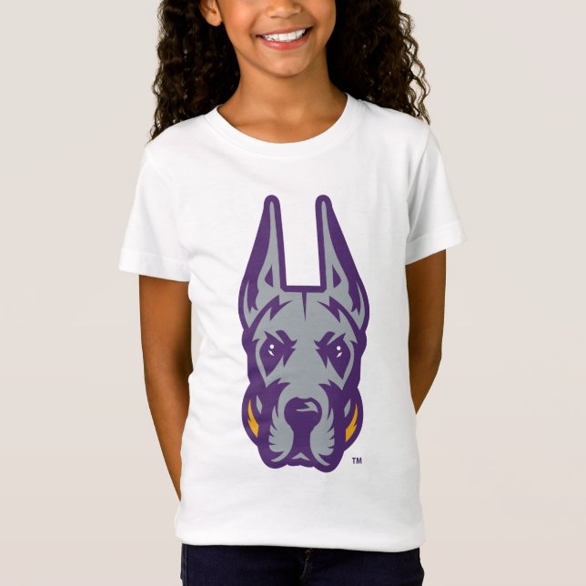 T-Shirt Université d'Albany Chef de la mascotte Great Dane (Devant)