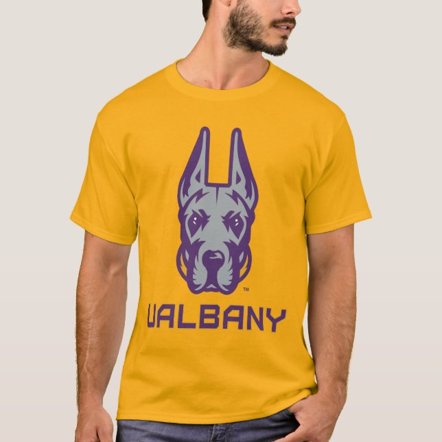 T-shirt Université d'Albany Great Danes (Devant)