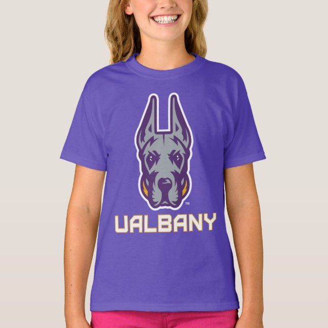 T-shirt Université d'Albany Great Danes (Devant)