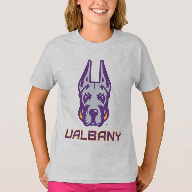 T-shirt Université d'Albany Great Danes (Devant)