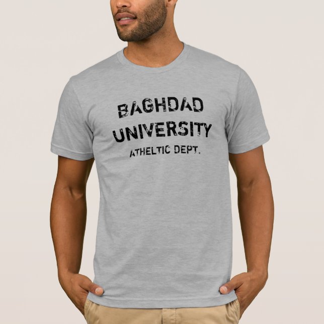 T-SHIRT UNIVERSITÉ DE BAGDAD, SERVICE D'ATHELTIC (Devant)