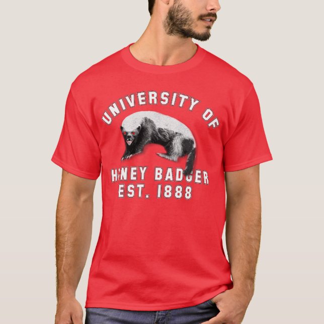 T-shirt Université de blaireau de miel (Devant)