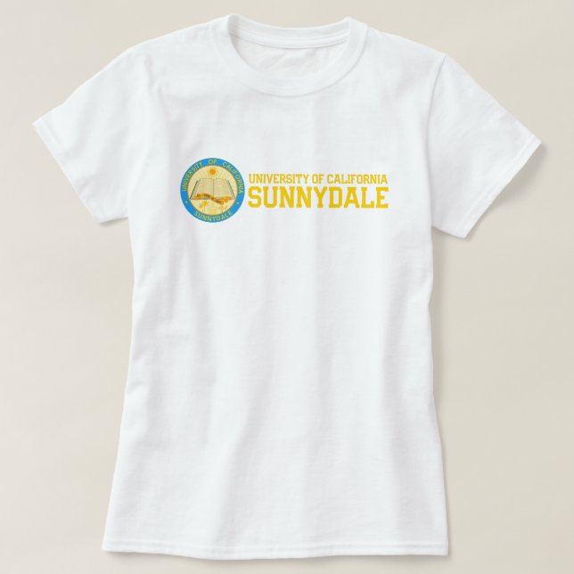 T-shirt Université de Californie, Sunnydale (1) (Design devant)