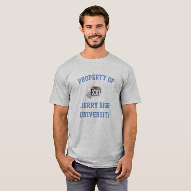 T-shirt Université de Jerry Rigg (Devant entier)
