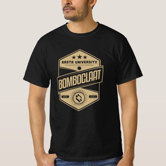 T-shirt Université de Rasta Bomboclaat Reggae (Devant)