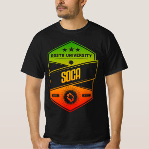 T-shirt Université de Rasta Soca Good Vibes Rasta Reggae