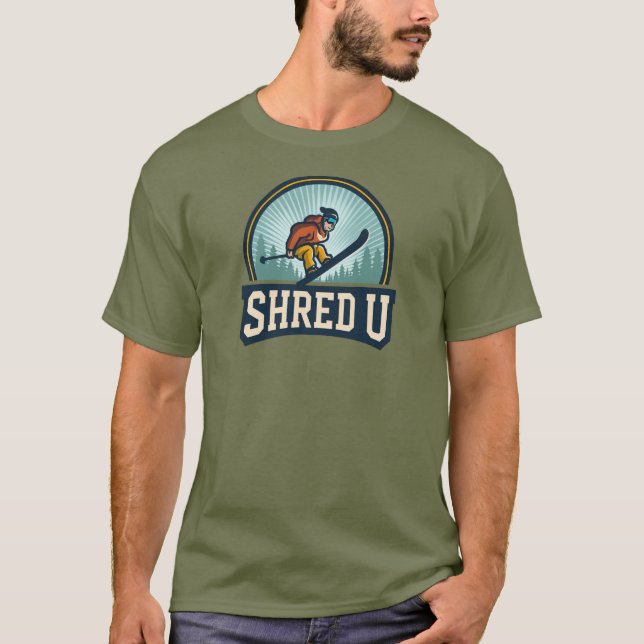 T-shirt Université de ski Shred (Devant)