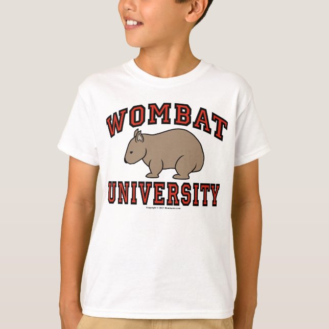 T-shirt Université de wombat (Devant)