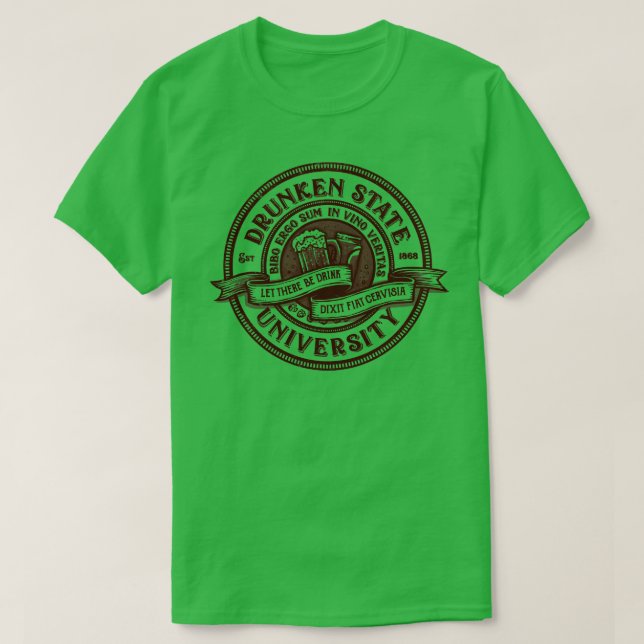 T-shirt Université d'État de Drunken (Design devant)