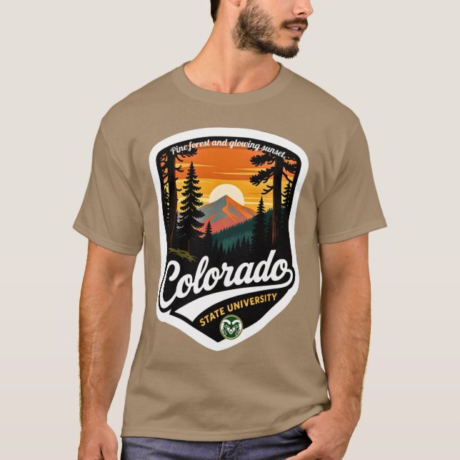 T-shirt Université d'État du Colorado V6 (Devant)