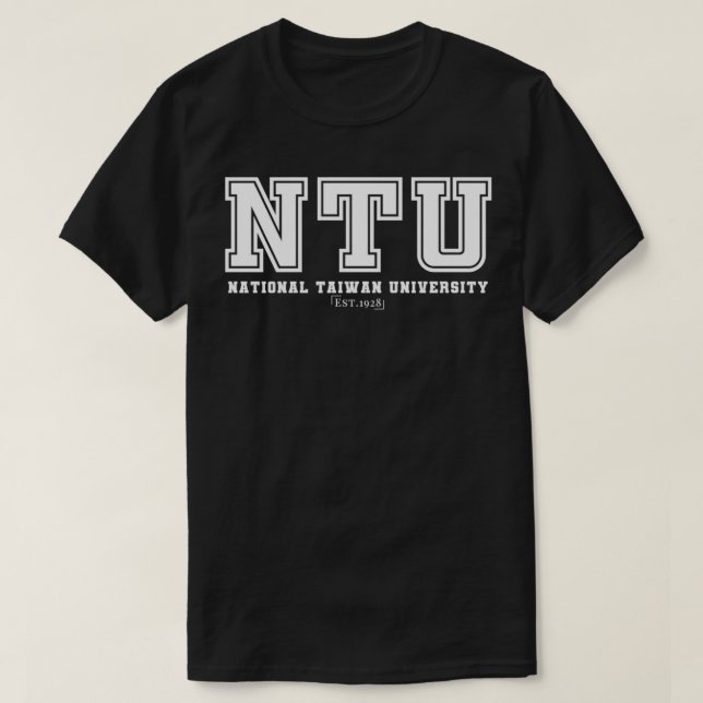 T-shirt Université nationale de Taïwan (Design devant)