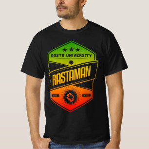 T-shirt Université Rasta Rastaman Good Vibes Rasta Reggae