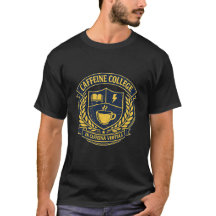 Université Vintage Crest Collège de Caféine