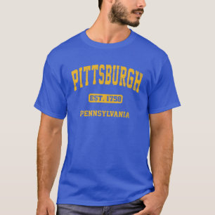 T-shirt Université Vintage de Pittsburgh en Pennsylvanie