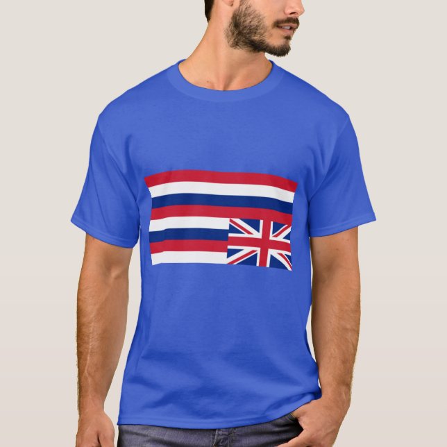 T-shirt Unoccupy Hawaii à l'envers du drapeau Hawaii (Devant)