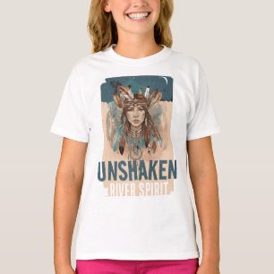 T-shirt Unshaken River Spirit, Emaîtrise Boho Art Girls