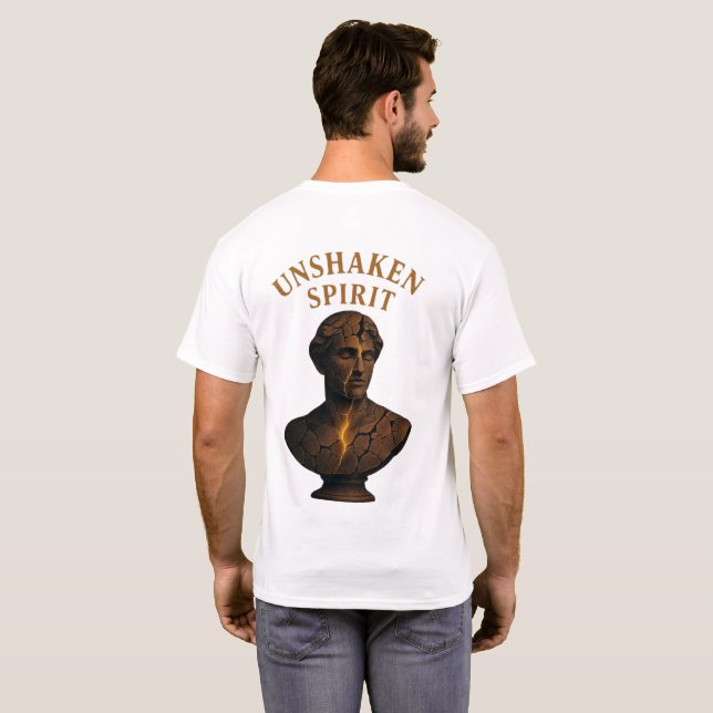 T-shirt UNSHAKEN SPIRIT – Strength in the Cracks (Dos entier)