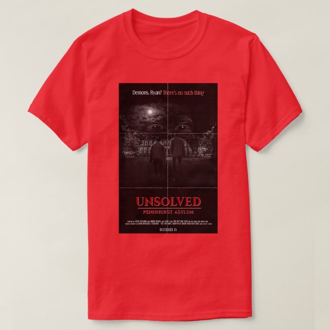 T-shirt unsolved pennhurst asylum (Design devant)