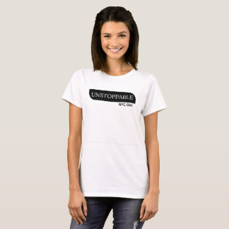 T-shirt Unstoppable NYC Girl – Motivational Tee for women